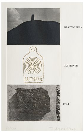 Joe Tilson (1928 - 2023)
Glastonbury, Labyrinth, Peat, 1976