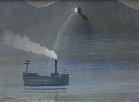 Cesare GIARDINI Vigevano, 1948 Presagio 1, 2011 olio su tela cm 18x24...