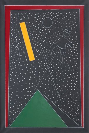 Franco ANGELI Roma, 1935 - Roma, 1988 Ravenna, 1986 smalto su tela cm 100x70...