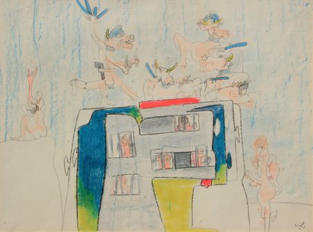 Sebastian MATTA ECHAURREN Santiago del Cile, 1911 - Civitavecchia, 2002 Senza...