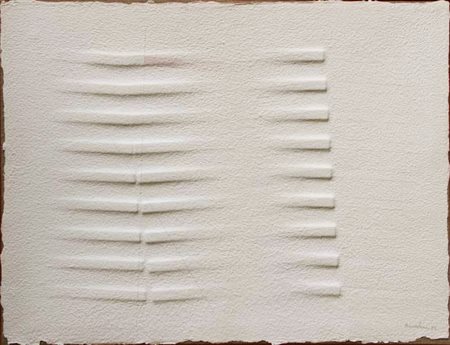 Agostino BONALUMI Vimercate, 1935 Senza titolo, 1985 carta estroflessa...