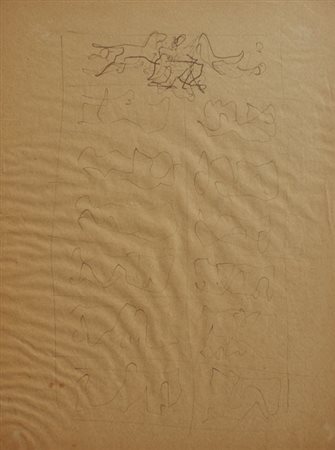 Lucio FONTANA Rosario Santa Fè, 1899 - Varese, 1968 Studio d’insieme per la V...