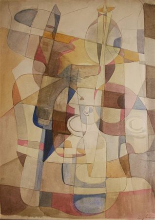 Vincenzo BALSAMO Brindisi, 1935 Senza titolo, 1981 tecnica mista su carta...