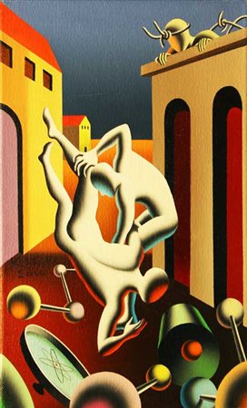 Mark KOSTABI Los Angeles, 1960 Scientific wrestlemania, 2010 olio su tela cm...