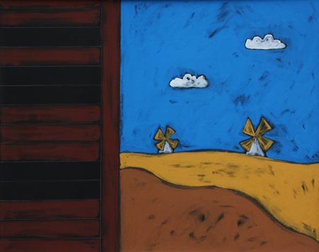 Tano FESTA Roma, 1938 - Roma, 1988 Senza titolo, anni '80 acrilico su tela cm...