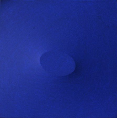 Turi SIMETI Alcamo, 1929 Un ovale blu, 2007 acrilico su tela sagomata cm...