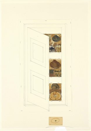 Concetto Pozzati, Vò Vecchio (Pd) 1935, Memoria/dispensa, 1978, Tecnica mista...