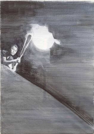 Claire Harvey, Regno Unito 1976, Nobody Knew, 2006, Olio su tela, cm. 35x25,...