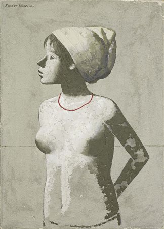 Xavier Bueno, Vera de Bidesoa 1915 - Fiesole (Fi) 1979, Ragazza con collana...