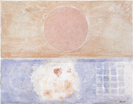 Bruno Saetti, Bologna 1902 - 1984, Paesaggio con sole, prima metà anni...