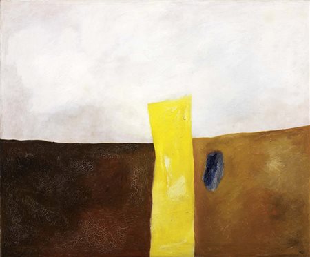 Valentino Vago, Barlassina (Mi) 1931, Immagine sull'orizzonte, 1964-65, Olio...