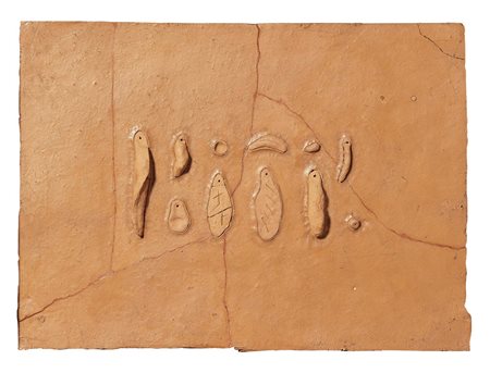 Luigi Mainolfi, Rotondi (Av) 1948, Muro del Pensiero inverno, 1987,...