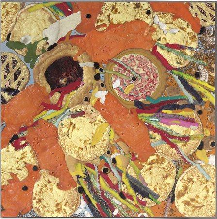 Omar Ronda, Biella 1947, Genetic fusion, 1991, Plastica e tecnica mista su...