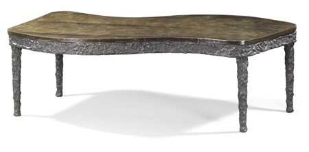 Sandro Chia, Firenze 1946, Tavolo, Bronzo e legno, cm. 78x140x255, Firma su...