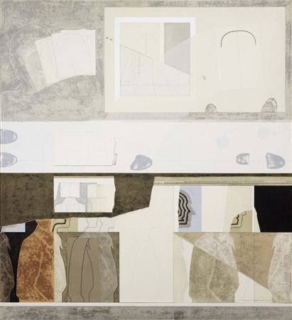 Angelo Cagnone, Carcare (Sv) 1941, Come, 1978, Olio su tela, cm. 178x162,...