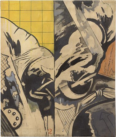 Gianfranco Pardi, Milano 1933 - 2012, Senza titolo, 1964, Acrilico su tela,...