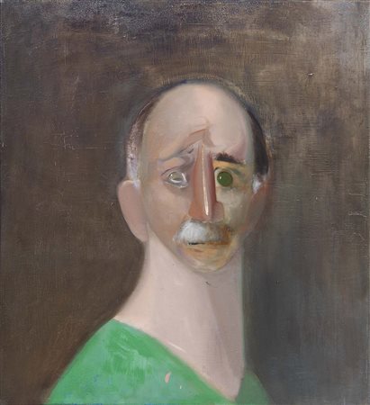 Tim Bailey, Flitwick 1966, The examiner, 2009, Olio su tela, cm. 60,5x55,5,...