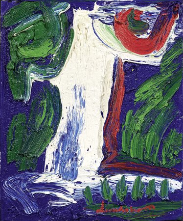 Bengt Lindström, Stoccolma 1925 - 2008, L'homme cascade, 2000, Olio su tela,...