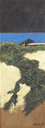 Carlo Mattioli, Modena 1911 - Parma 1994, Paesaggio, 1987, Olio su tela, cm....