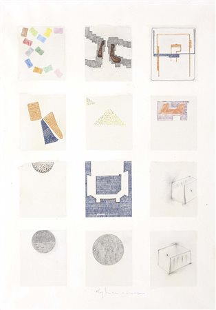 Alighiero Boetti, Torino 1940 - Roma 1994, Senza titolo (Carta quadrettata),...