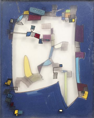 Remo Bianco, Milano 1922 - 1988, Senza titolo, Acrilico su tre fogli di...