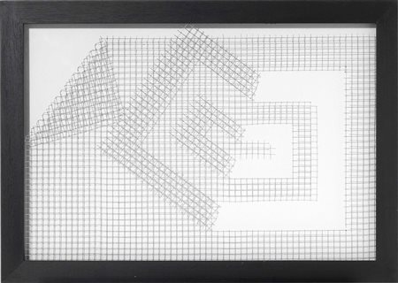 Manfredo Massironi, Padova 1937 - 2011, Struttura visiva, 2000, Legno e...