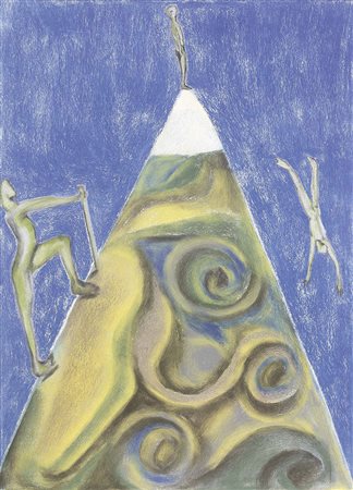 Francesco Clemente, Napoli 1952, Philosophy, 1994, Pastello su carta, cm....