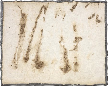 Pier Paolo Calzolari, Bologna 1943, Senza titolo, 1974, Sale, garza e piombo...