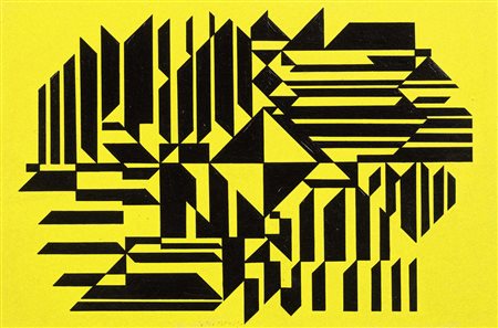 Victor Vasarely, Pecs 1906 - Parigi 1997, Soska, 1959-87, Acrilico su...