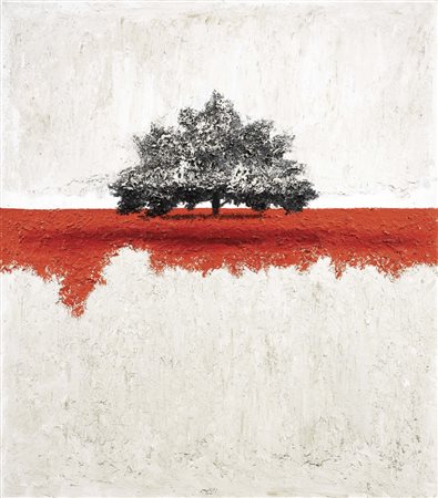 Carlo Mattioli, Modena 1911 - Parma 1994, Paesaggio, 1989, Olio su tela, cm....