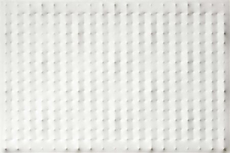 Enrico Castellani, Castelmassa (Ro) 1930, Superficie bianca, 1984, Acrilico...