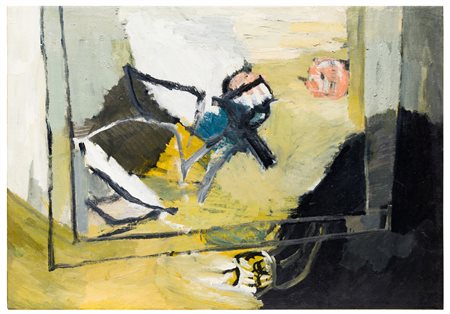 Alberto Gianquinto (1929 - 2003)
Interno con specchio, 1962