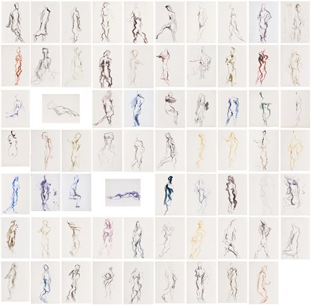 Ernesto Treccani (1920 - 2009)
67 fogli con studi di figura