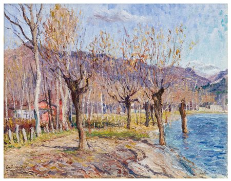 Emilio Kalchschimdt (1902 - 1983)
Il lago a Feriolo, 1967