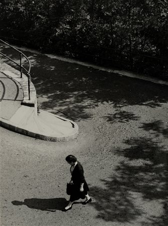 Giovanni Calleri (1890 - 1969)  - La curva e la viandante, 1950s