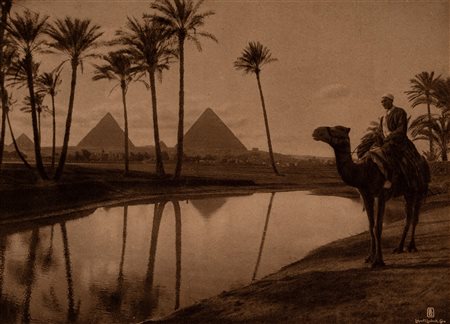 Rudolf Lehnert - Ernst Landrock (1878 - 1948, 1880 - 1957)  - The Pyramids of Gizeh, 1910s