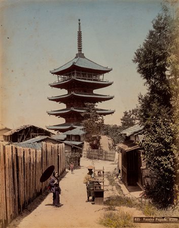 Yokoama (scuola di) (XIX sec. XX sec.)  - Yasaka Pagoda, Kyoto, 1880s/1900s