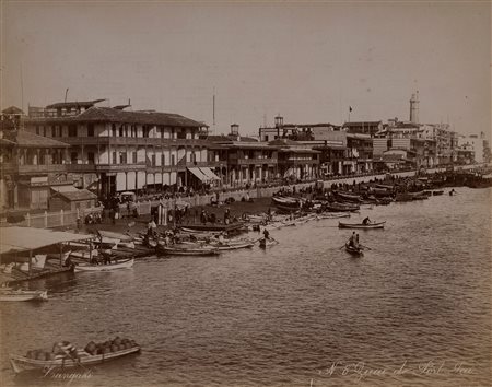George & Constantine Zangaki (act. 1860 - 1890)  - Quai de Port Said, 1880s