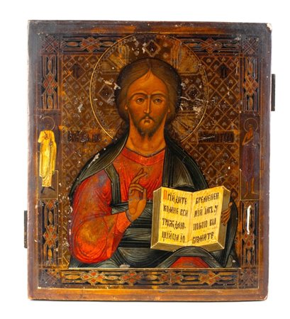  Icona russa raffigurante il Pantocratore - Fine XIX secolo