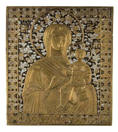  Icona raffigurante la Madonna di Smolensk - XIX secolo 