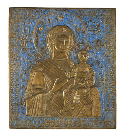  Icona raffigurante la Madonna di Smolensk - XIX secolo 
