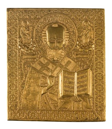  Icona raffigurante San Nicola di Mira - XIX secolo