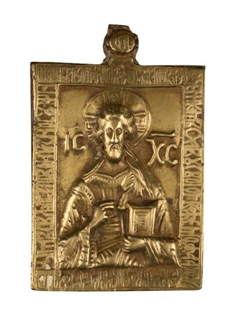  Icona da viaggio raffigurante il Pantocratore - XVIII secolo 