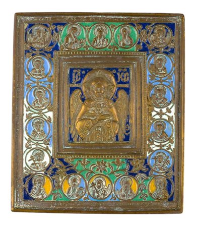  Icona da viaggio raffigurante il Beato Silenzio - XIX secolo 