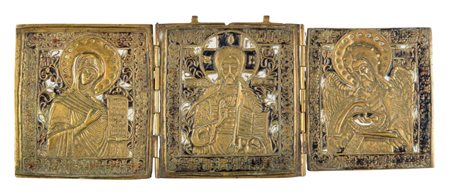  Trittico raffigurante la Deesis - XIX secolo 