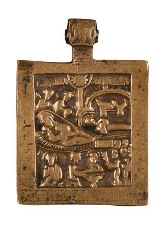 Icona da viaggio raffigurante la Natività - XVIII secolo