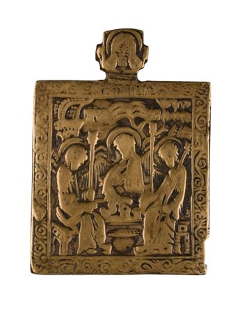  Icona pettorale raffigurante l'allegoria della Trinità - XIX secolo 