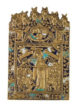  Icona da viaggio raffigurante la Madre della Consolazione - Inizio XX secolo 