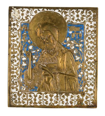  Icona raffigurante San Giovanni Battista - XIX secolo 