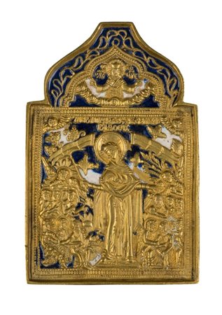  Icona da viaggio raffigurante la Madre della Consolazione - XIX secolo